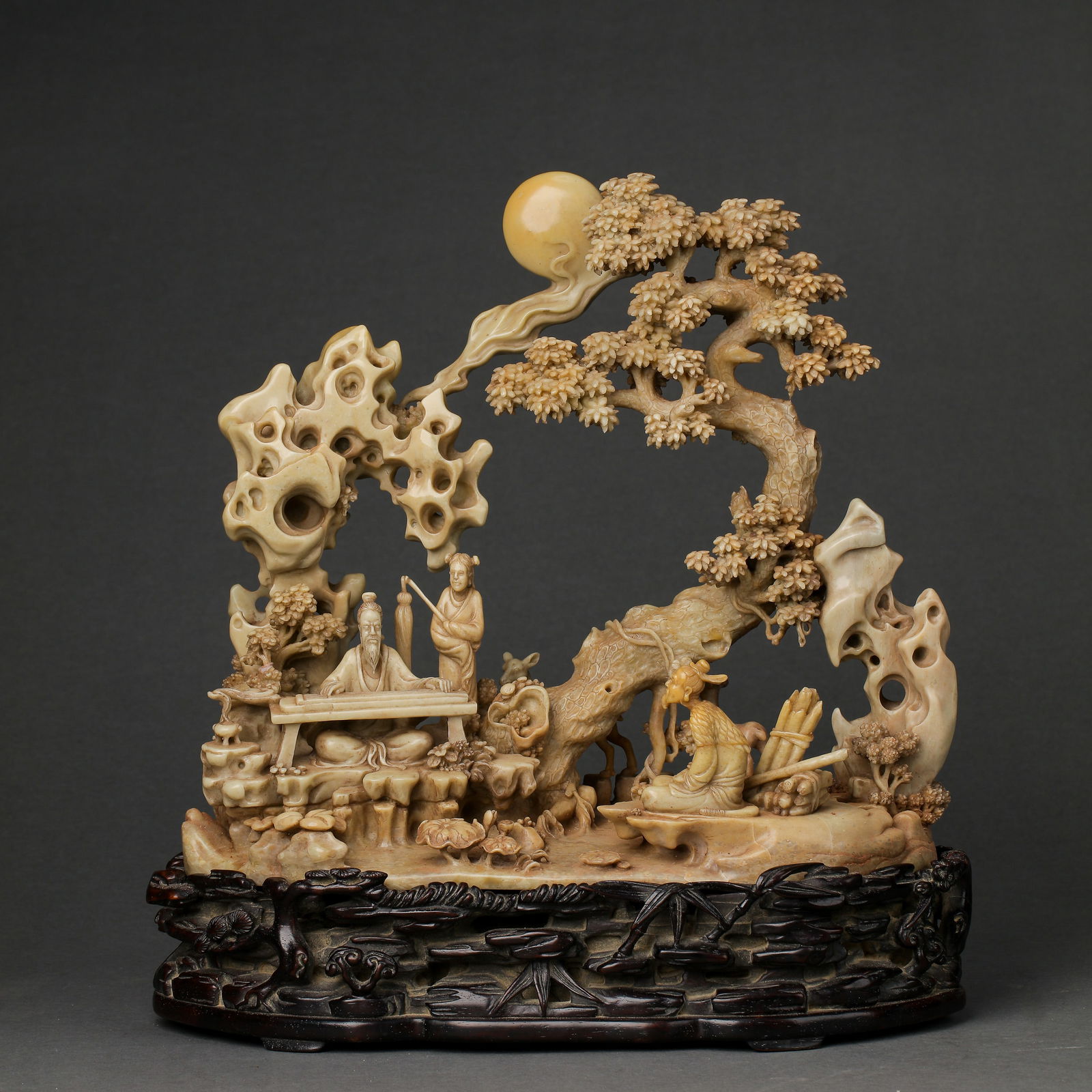 CHINESE QING DYNASTY SHOUSHAN STONE CARVING ORNAMENT (1 of 11)