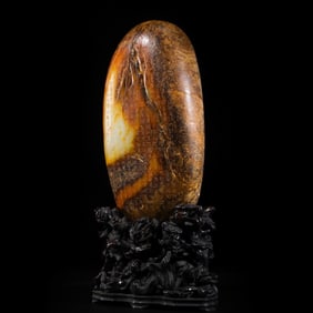 CHINESE QING DYNASTY HETIAN JADE SEED RAW STONE