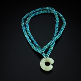 HONGSHAN CULTURE JADE PIG DRAGON COLLAR DECORATION, CHINA