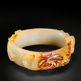 CHINESE JADE PHOENIX BRACELET, HAN DYNASTY