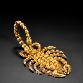ANCIENT PERSIAN CULTURE PURE GOLD SCORPION
