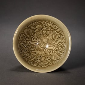 CHINA NORTHERN SONG DYNASTY YAOZHOU WARE BLUE GLAZE HAT CUP