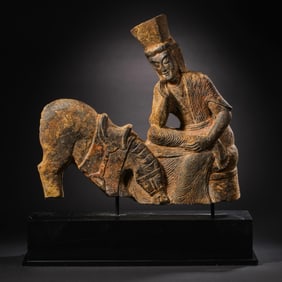 CHINESE GREAT WEI CLIFF BUDDHA STATUE