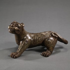 CHINESE WARRING STATES PERIOD WRONG GOLD AND SILVER BEAST