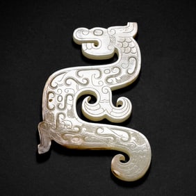 CHINESE JADE DRAGON, HAN DYNASTY