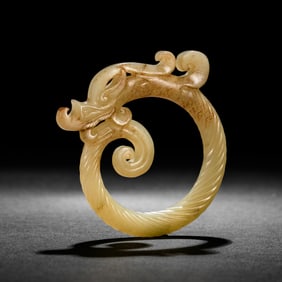 CHINESE JADE DRAGON, HAN DYNASTY