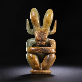JADE SUN STATUE, HONGSHAN PERIOD, CHINA