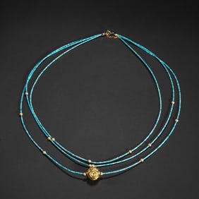 PURE GOLD TURQUOISE COLLAR