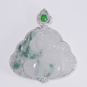 18K GOLD EMERALD PENDANT