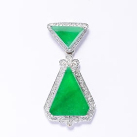 18K GOLD EMERALD PENDANT