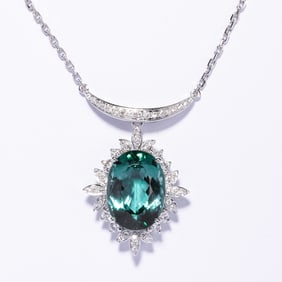 18K GOLD TOURMALINE COLLAR