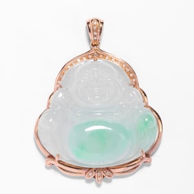 18K GOLD EMERALD PENDANT