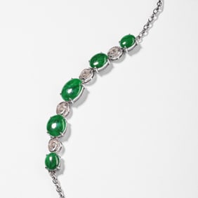 18K GOLD EMERALD BRACELET