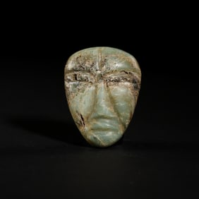 Jade human face of Hongshan culture, Hongshan period, China