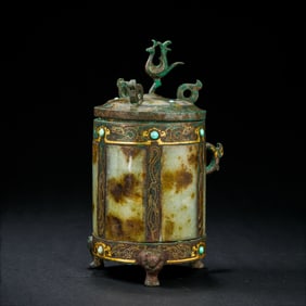 Gold, silver, turquoise and jade inlaid in the Warring States Period of China