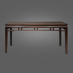 Chinese Qing Dynasty Huanghuali wood long table