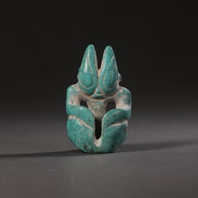 Chinese Neolithic Turquoise Sun God Statue