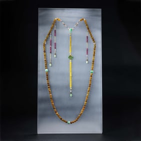 Chinese Qing Dynasty 108-bead imperial beads