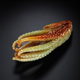 Chinese Hetian jade Buddha's hand from the Qing Dynasty