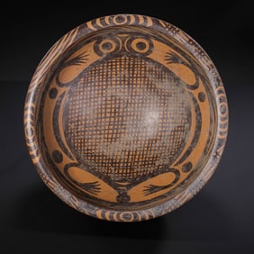 Painted pottery bowl of Majiayao culture in the Neolithic period of China