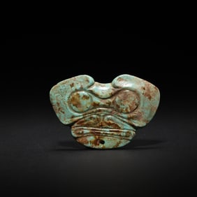 Chinese Han Dynasty Turquoise Human Face