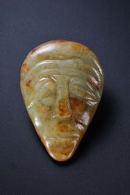 Facial features of jade figures of Hongshan culture in China