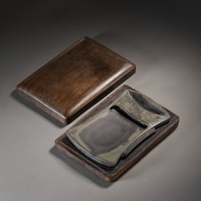 Chinese Qing Dynasty Square Duan Inkstone