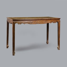 Chinese Qing Dynasty Huanghuali wood long table