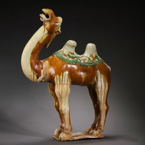 Chinese Tang Dynasty tri-colored camel
