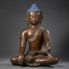 Chinese Ming Dynasty bronze Buddha statue