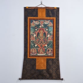Chinese Qing Dynasty Buddhist Thangka