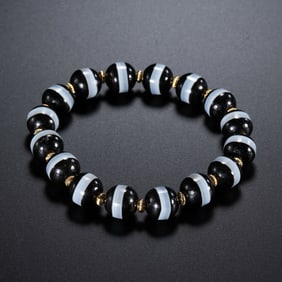 Pure Dzi Beads Bracelet from Tang Dynasty China