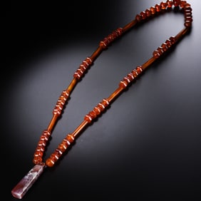 Chinese Liao Dynasty Agate Necklace