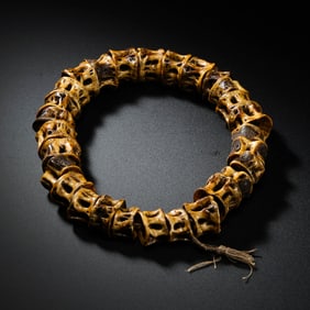 Chinese Qing Dynasty bone kabala string