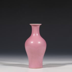 Chinese Qing Dynasty Rouge Red Glaze Bottle