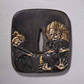 Japanese sword guard