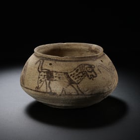 Painted pottery jar of Hongshan culture during the Hongshan period of China