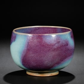 Chinese Northern Song Dynasty Jun kiln sky blue glaze hanging red bowl
