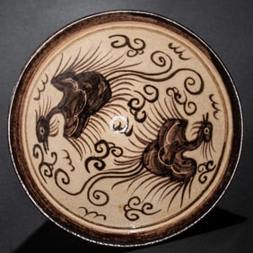 Double Phoenix Patterned Dou Hat Cup from Jizhou Kiln, Southern Song Dynasty, China