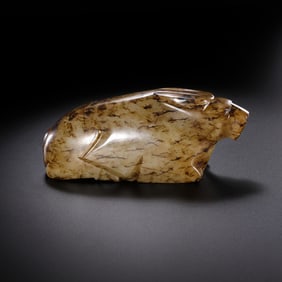 Chinese Han Dynasty Jade Ox
