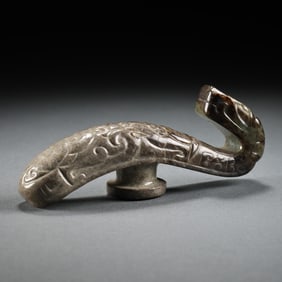 Chinese Han Dynasty Jade Belt Hook