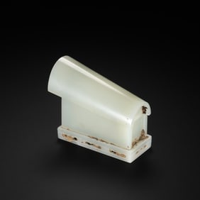 Hetian white jade relic coffin from Liao Dynasty, China