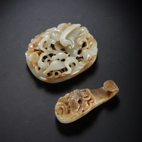 A set of jade belt ornaments from the Liao Dynasty, China