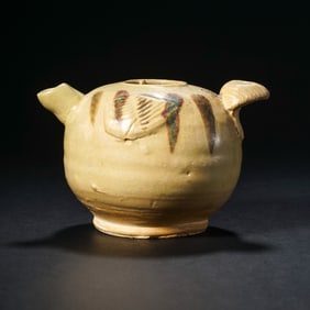 Chinese Tang Dynasty Changsha Kiln Dotted Chicken Head Pot