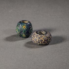 Chinese Han Dynasty Dragonfly Eye Glass Beads