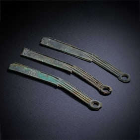 A set of ancient Chinese coins