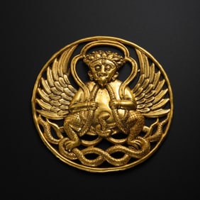 China Ming Dynasty Pure Gold Dapeng Bird