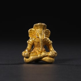 Pure gold statue of Ganesha from Western Asia