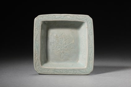 Korean Goryeo Celadon Square Washbasin