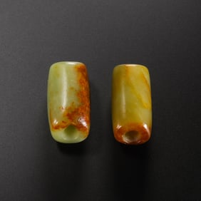 A pair of jade bridles from the Hongshan culture of China’s Hongshan period